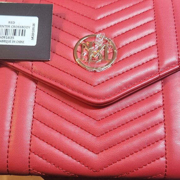 Badgley Mischka NWT Chevron Quilted Crossbody Bag - Picture 7 of 7